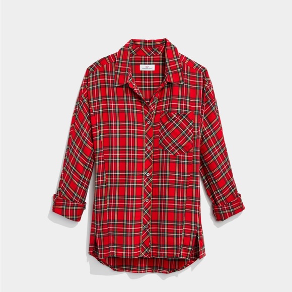 Vineyard Vines Weekend Plaid Button Down Blouse - Picture 4 of 6